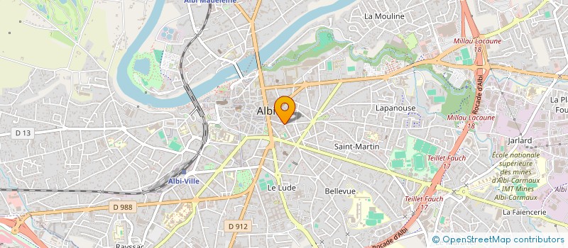localisation de l'entreprise GREEN à ALBI