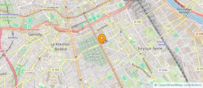 localisation de l'entreprise GREEN à IVRY-SUR-SEINE