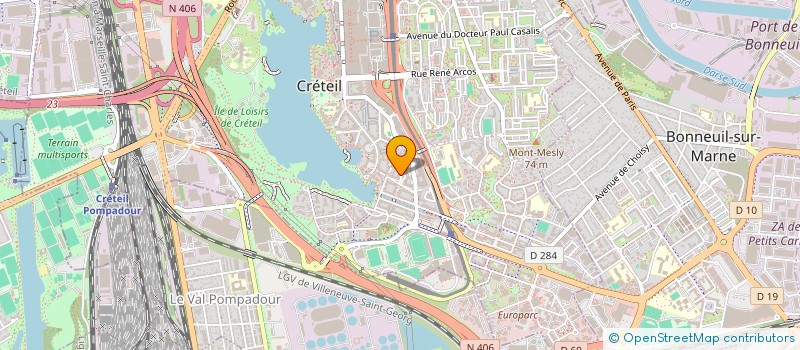 localisation de l'entreprise GREEN AIR à CRETEIL