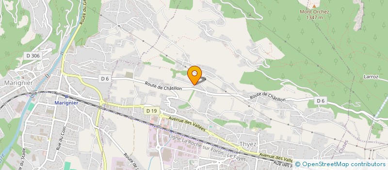 localisation de l'entreprise GREEN APOTEK  THYEZ