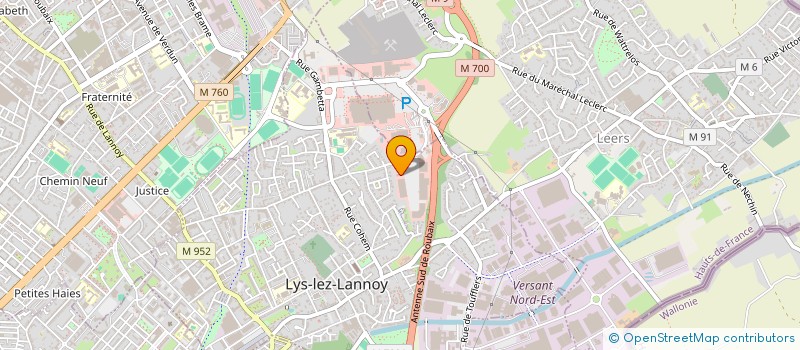 localisation de l'entreprise GREEN AUTO à LYS-LEZ-LANNOY