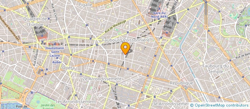 localisation de l'entreprise GREEN AXXE COMMUNICATION à PARIS