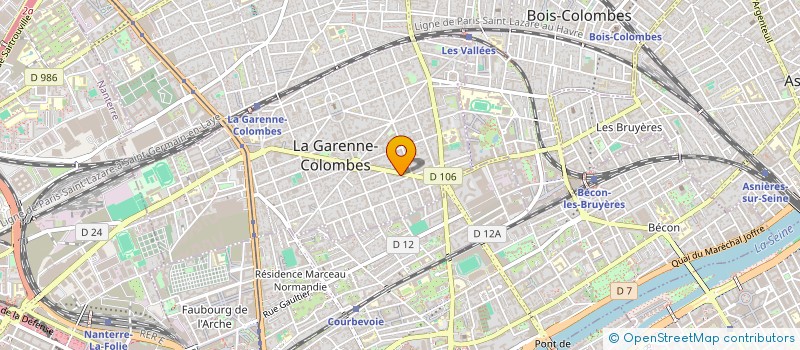 localisation de l'entreprise GREEN BAT DEVELOPPEMENT à LA GARENNE-COLOMBES
