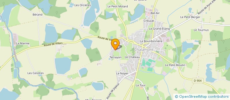 localisation de l'entreprise GREEN BELT IMMOBILIERE à CHALAMONT