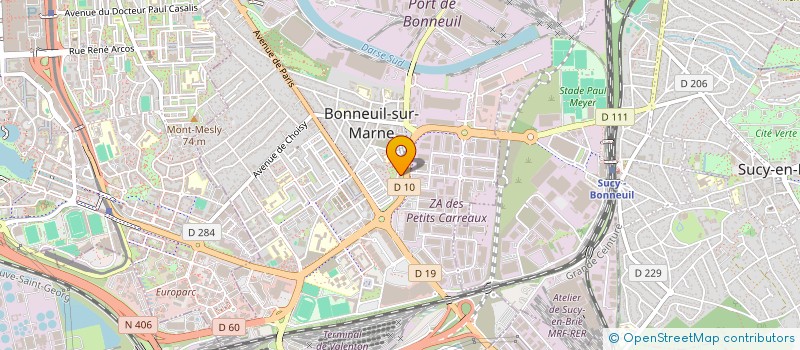 localisation de l'entreprise GREEN BORNE  BONNEUIL-SUR-MARNE