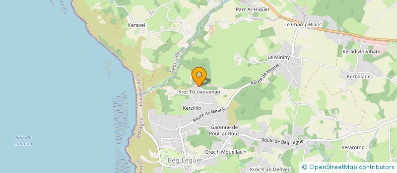 localisation de l'entreprise GREEN BOX  LANNION