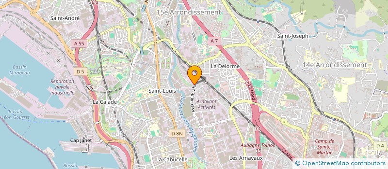 localisation de l'entreprise GREEN BOX CONSTRUCTION & SERVICES à MARSEILLE 15EME
