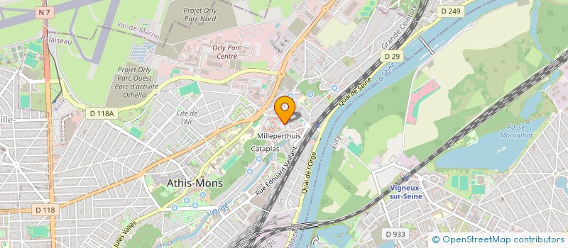 localisation de l'entreprise GREEN BUSINESS PROJECTS  ATHIS-MONS