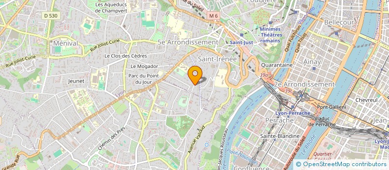 localisation de l'entreprise GREEN CHAVRIL  LYON 5EME