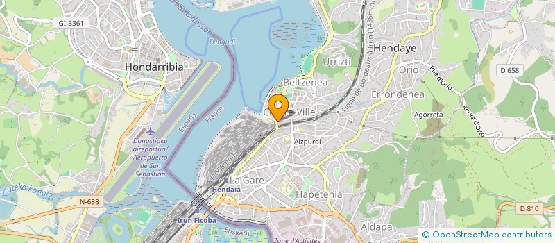 localisation de l'entreprise GREEN CLEANING à HENDAYE
