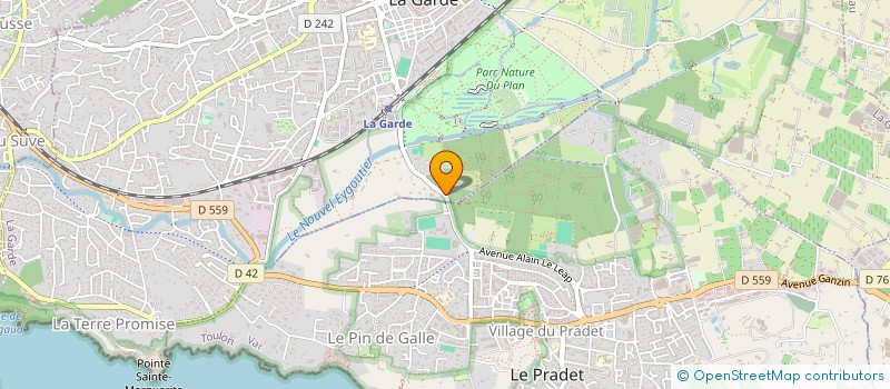localisation de l'entreprise GREEN CLUB TENNIS à LA GARDE