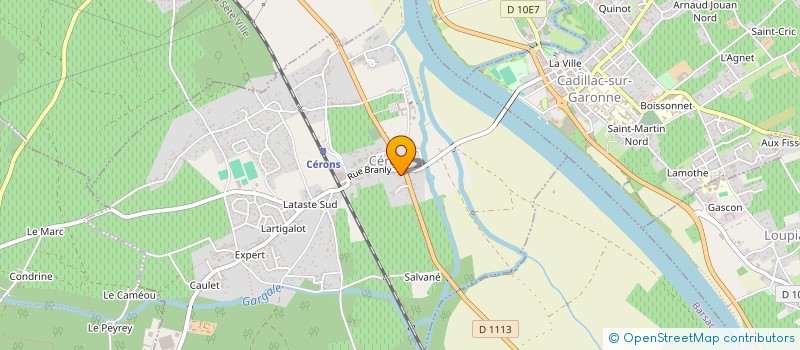 localisation de l'entreprise GREEN COFFEE FRANCE DISTRIBUTION  CERONS