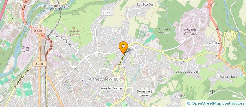 localisation de l'entreprise GREEN CONCEPT à ANNECY
