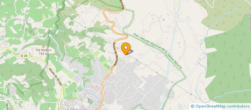 localisation de l'entreprise GREEN CONCEPT  LE BEAUSSET