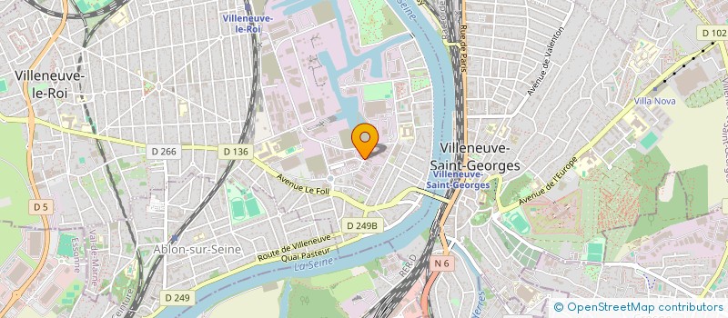 localisation de l'entreprise GREEN CONSTRUCTION à VILLENEUVE-LE-ROI