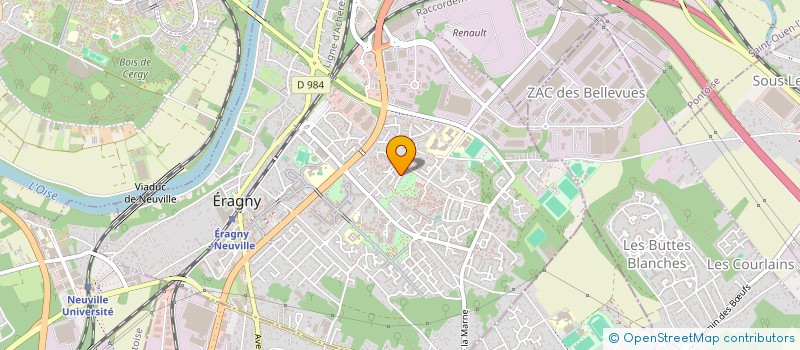 localisation de l'entreprise GREEN CONSTRUCTION MODULAIRE  ERAGNY