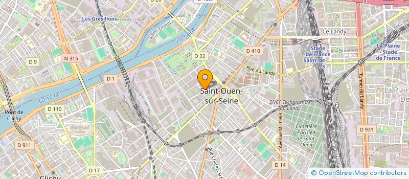 localisation de l'entreprise GREEN DATA CENTER IDF  SAINT-OUEN-SUR-SEINE