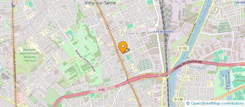 localisation de l'entreprise GREEN DE BEAUTE à VITRY-SUR-SEINE