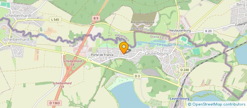 localisation de l'entreprise GREEN EAGLE  LAUTERBOURG