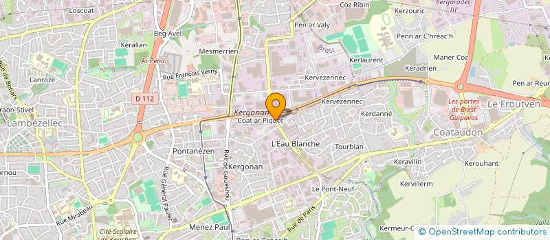 localisation de l'entreprise GREEN ECO HABITAT à BREST