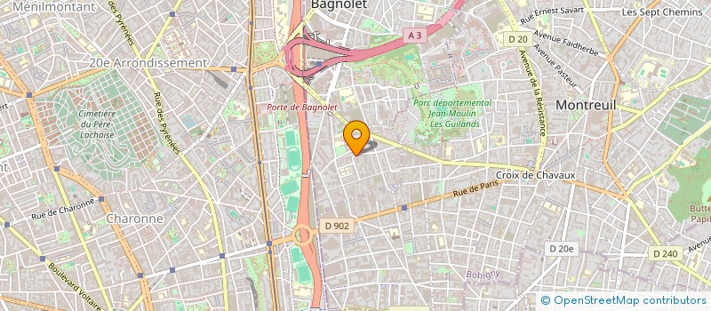 localisation de l'entreprise GREEN ECO THERMO à BAGNOLET