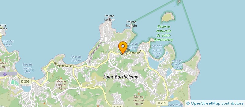 localisation de l'entreprise GREEN ENGINEERING à SAINT BARTHELEMY