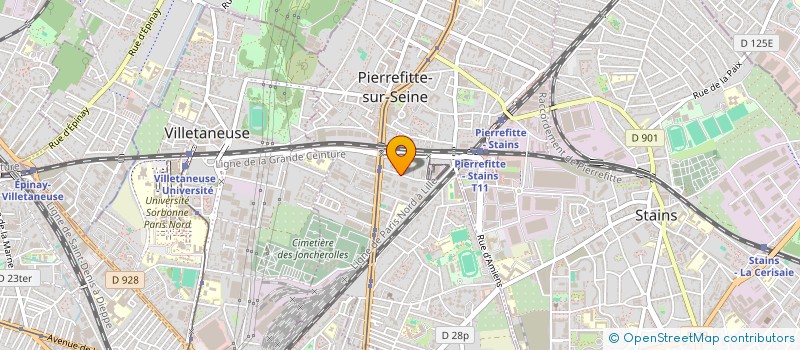 localisation de l'entreprise GREEN ETANCHEITE à PIERREFITTE-SUR-SEINE