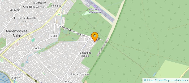 localisation de l'entreprise GREEN EVOLUT  ANDERNOS-LES-BAINS