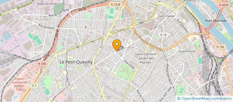 localisation de l'entreprise GREEN EXPRESS  ROUEN