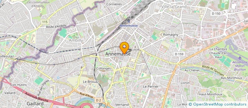 localisation de l'entreprise GREEN FAST à ANNEMASSE