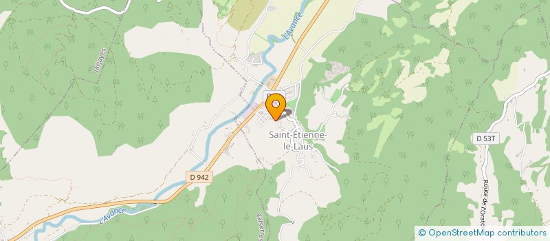 localisation de l'entreprise GREEN FEELING HARMONY  SAINT-ETIENNE-LE-LAUS
