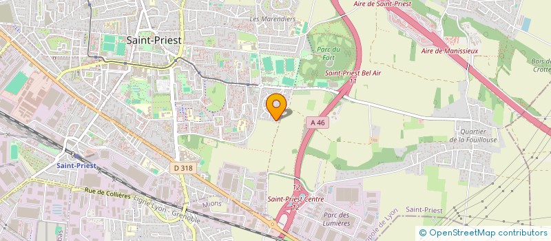 localisation de l'entreprise GREEN FIELDS TRADING  SAINT-PRIEST