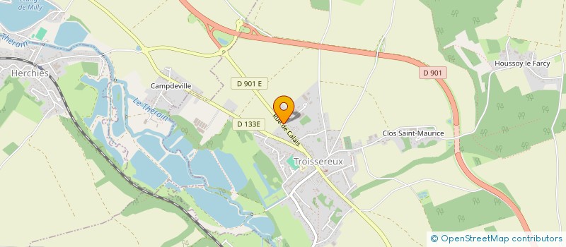 localisation de l'entreprise GREEN FILTER EUROPE à TROISSEREUX
