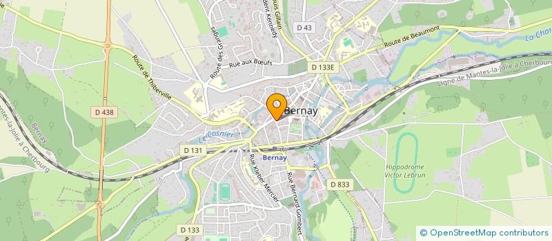 localisation de l'entreprise GREEN FLASHBACK  BERNAY