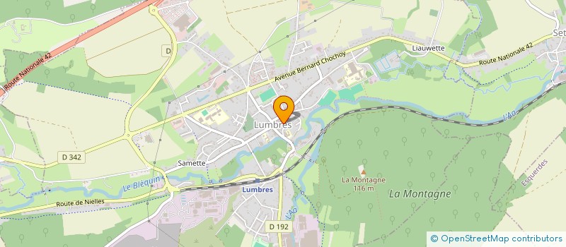 localisation de l'entreprise GREEN & FLEURS à LUMBRES