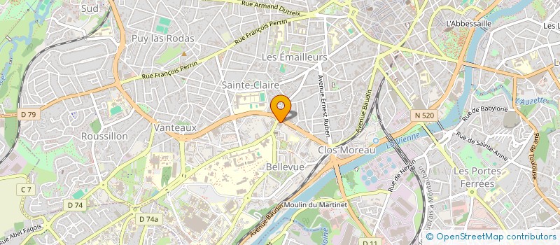 localisation de l'entreprise GREEN FOOD à LIMOGES