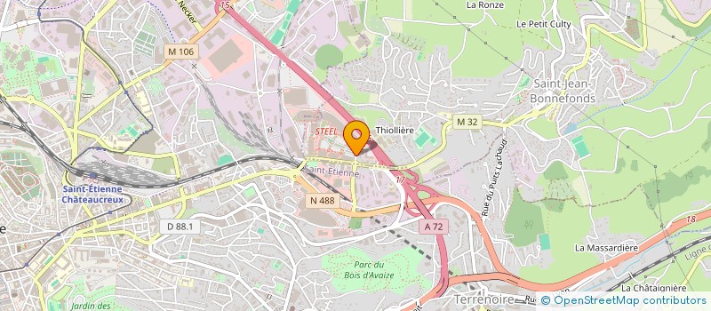 localisation de l'entreprise GREEN FOOT  SAINT-JEAN-BONNEFONDS