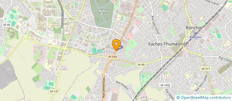 localisation de l'entreprise GREEN FORMA à FACHES-THUMESNIL