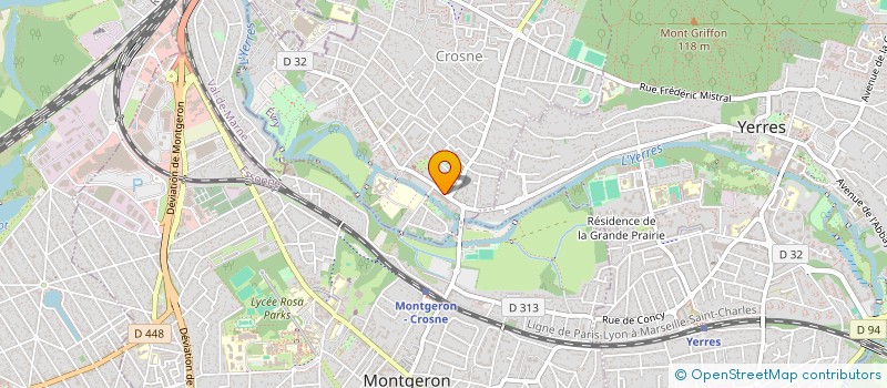 localisation de l'entreprise GREEN FRET  CROSNE