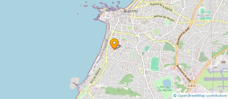 localisation de l'entreprise GREEN GLISSE SURF SCHOOL  BIARRITZ