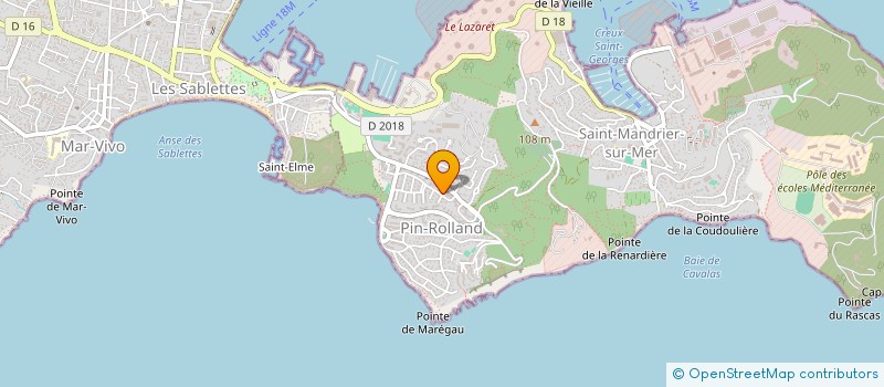 localisation de l'entreprise GREEN GOLD DISTRIBUTION à SAINT-MANDRIER-SUR-MER