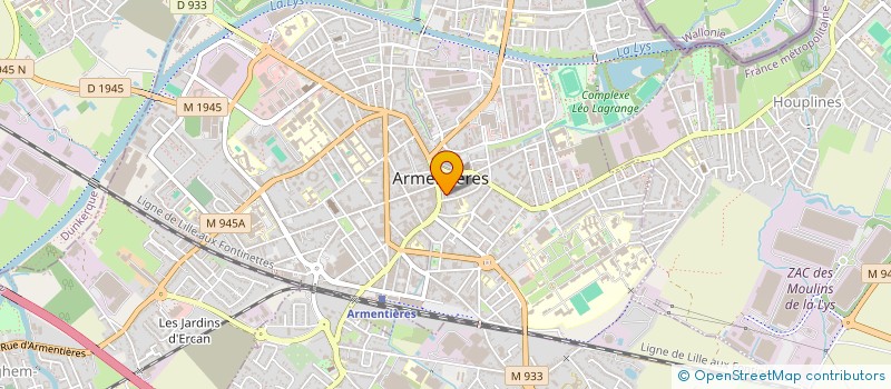 localisation de l'entreprise GREEN GOURMET à ARMENTIERES