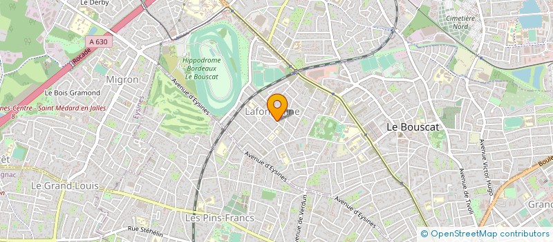 localisation de l'entreprise GREEN GOURMET WINE à LE BOUSCAT