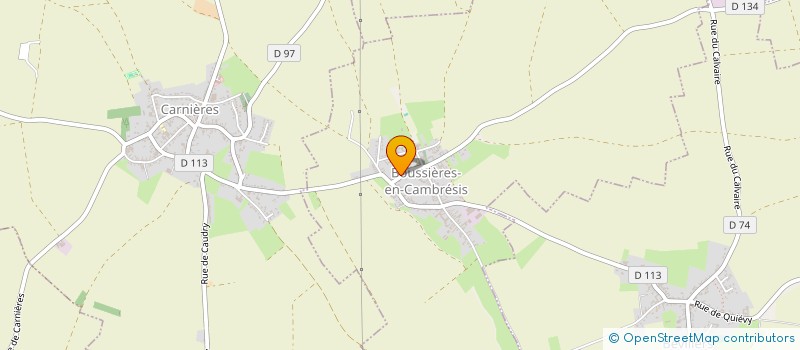 localisation de l'entreprise GREEN HAB 34 à BOUSSIERES-EN-CAMBRESIS
