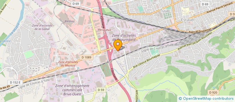 localisation de l'entreprise GREEN HABITAT à BRIVE-LA-GAILLARDE
