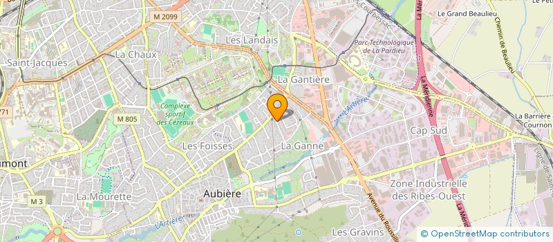 localisation de l'entreprise GREEN HABITAT  AUBIERE