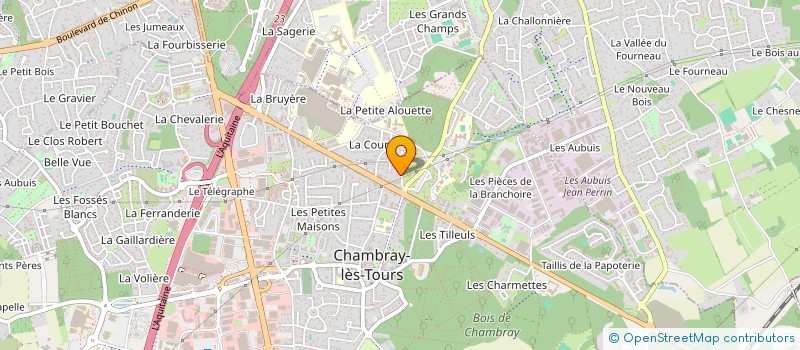 localisation de l'entreprise GREEN HILLS  CHAMBRAY-LES-TOURS