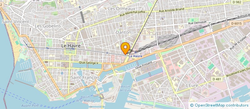 localisation de l'entreprise GREEN HOTEL à LE HAVRE