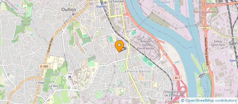 localisation de l'entreprise GREEN HOUSE TABAC  OULLINS-PIERRE-BENITE