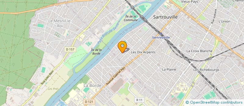 localisation de l'entreprise GREEN IT CODING à SARTROUVILLE